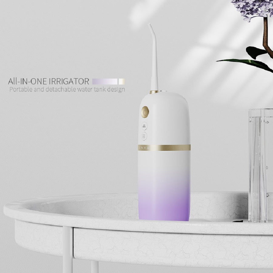 Portable Water Flosser | Rechargeable, Waterproof Dental Cleaner with 4 Nozzles