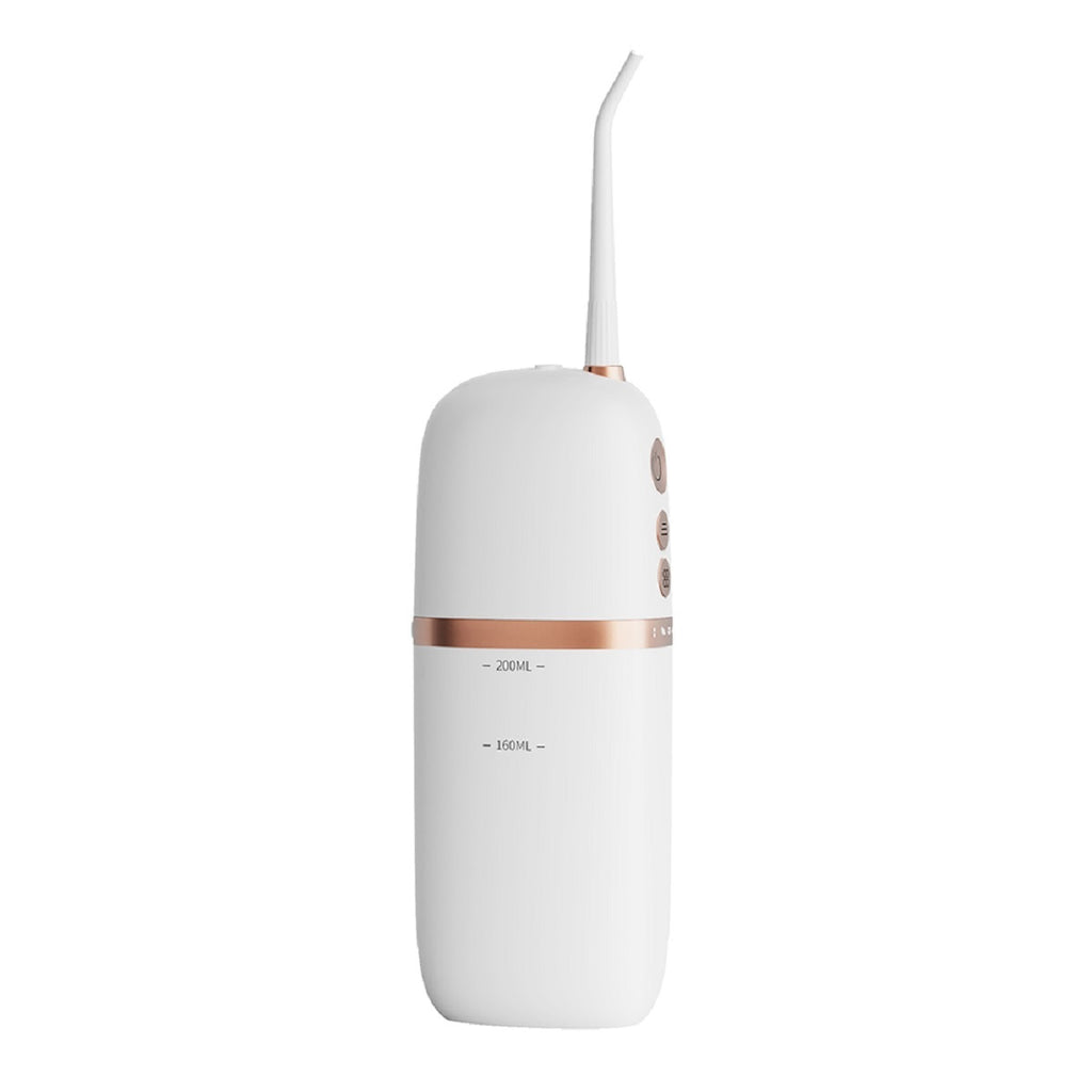 Portable Water Flosser | Rechargeable, Waterproof Dental Cleaner with 4 Nozzles
